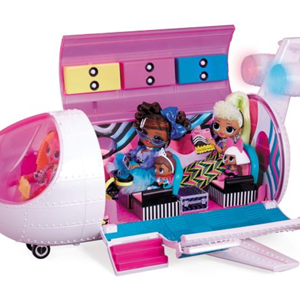 اسباب بازی هواپیمای 4 در 1 LOL Surprise سری MGA - LOL Surprise - OMG Plane 4-in-1 _اسباب بازی عروسک دخترانه